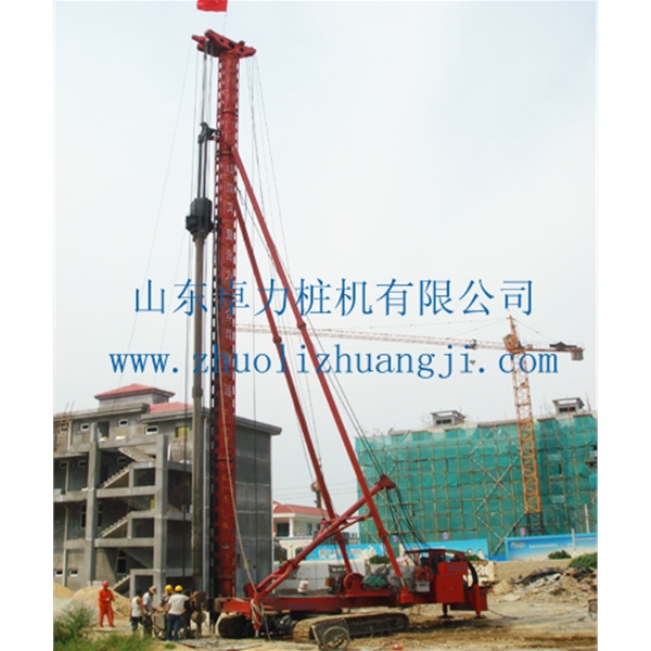 萊州三山島導桿錘沉管樁施工現(xiàn)場
